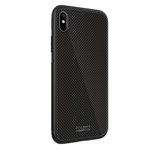 Чехол Nillkin Tempered Plaid case для Apple iPhone XS (черный, гелевый/стеклянный)