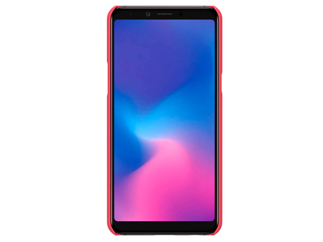 Чехол Nillkin Hard case для Samsung Galaxy A6s (красный, пластиковый)