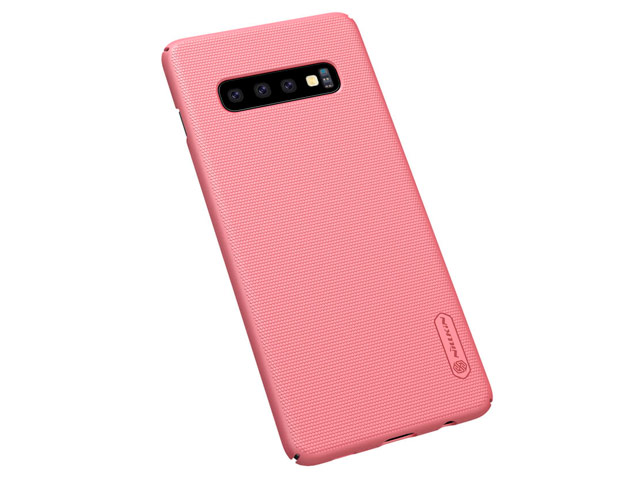 Чехол Nillkin Hard case для Samsung Galaxy S10 (розово-золотистый, пластиковый)