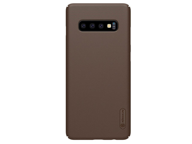 Чехол Nillkin Hard case для Samsung Galaxy S10 (темно-коричневый, пластиковый)