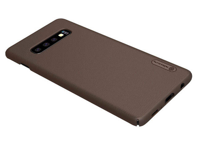 Чехол Nillkin Hard case для Samsung Galaxy S10 (темно-коричневый, пластиковый)