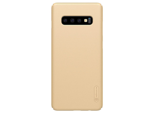 Чехол Nillkin Hard case для Samsung Galaxy S10 plus (золотистый, пластиковый)