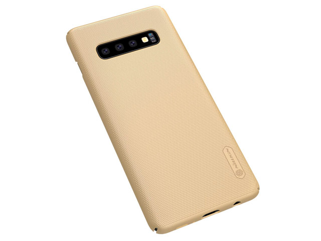 Чехол Nillkin Hard case для Samsung Galaxy S10 plus (золотистый, пластиковый)