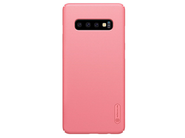 Чехол Nillkin Hard case для Samsung Galaxy S10 plus (розово-золотистый, пластиковый)