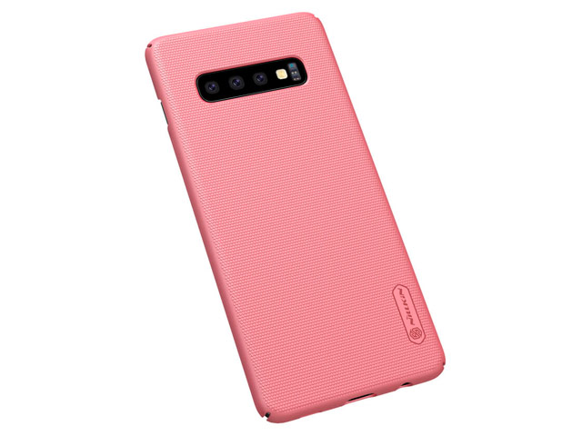 Чехол Nillkin Hard case для Samsung Galaxy S10 plus (розово-золотистый, пластиковый)