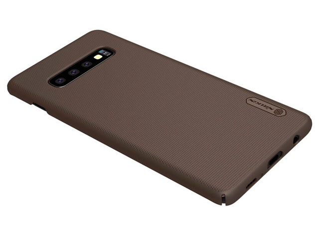 Чехол Nillkin Hard case для Samsung Galaxy S10 plus (темно-коричневый, пластиковый)