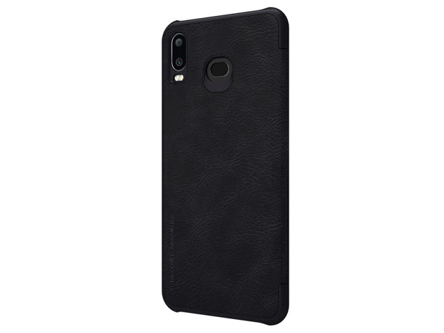 Чехол Nillkin Qin leather case для Samsung Galaxy A6s (черный, кожаный)