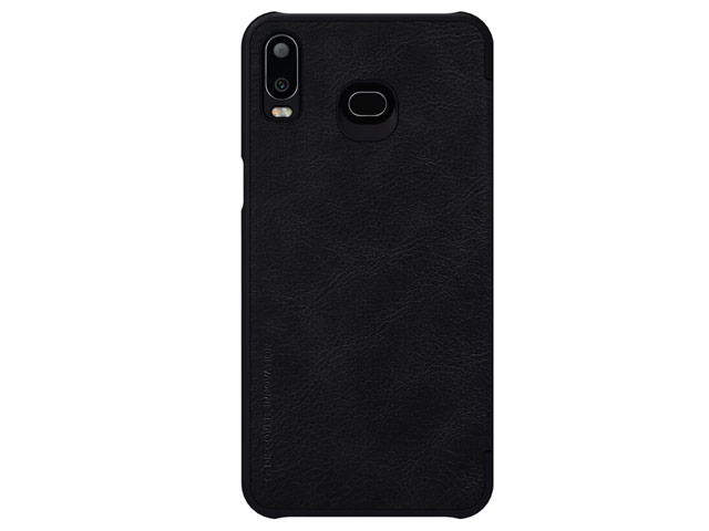 Чехол Nillkin Qin leather case для Samsung Galaxy A6s (черный, кожаный)