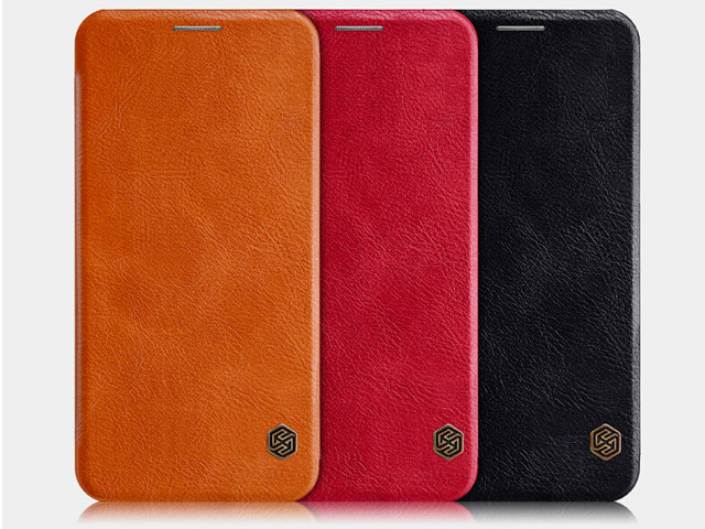 Чехол Nillkin Qin leather case для Samsung Galaxy A6s (черный, кожаный)