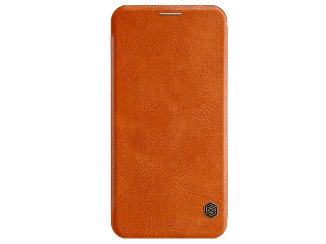 Чехол Nillkin Qin leather case для Samsung Galaxy A6s (коричневый, кожаный)