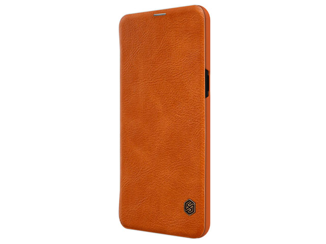 Чехол Nillkin Qin leather case для Samsung Galaxy A6s (коричневый, кожаный)