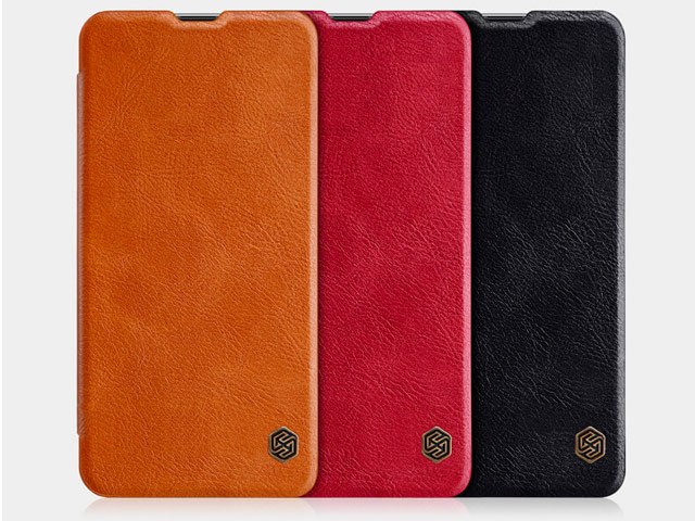 Чехол Nillkin Qin leather case для Samsung Galaxy A8s (черный, кожаный)
