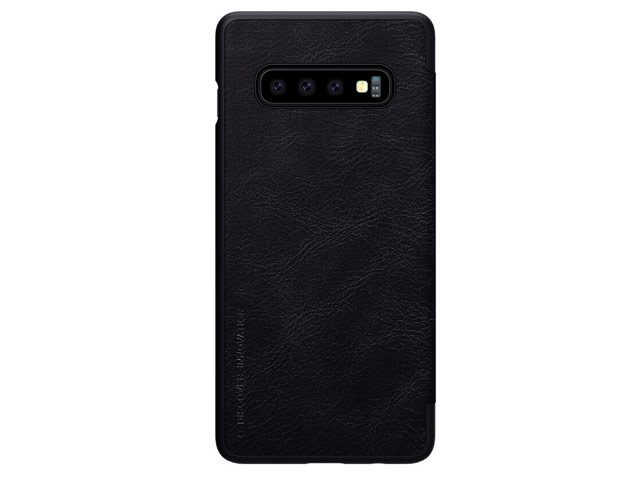 Чехол Nillkin Qin leather case для Samsung Galaxy S10 (черный, кожаный)