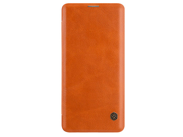 Чехол Nillkin Qin leather case для Samsung Galaxy S10 (коричневый, кожаный)