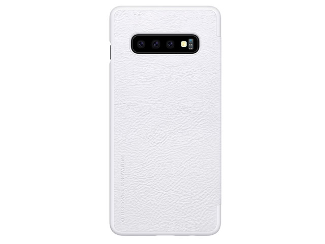 Чехол Nillkin Qin leather case для Samsung Galaxy S10 (белый, кожаный)