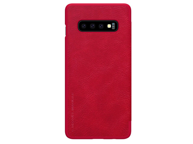 Чехол Nillkin Qin leather case для Samsung Galaxy S10 plus (красный, кожаный)