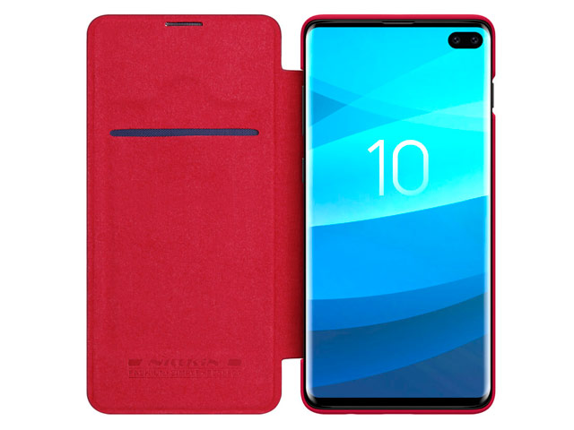 Чехол Nillkin Qin leather case для Samsung Galaxy S10 plus (красный, кожаный)