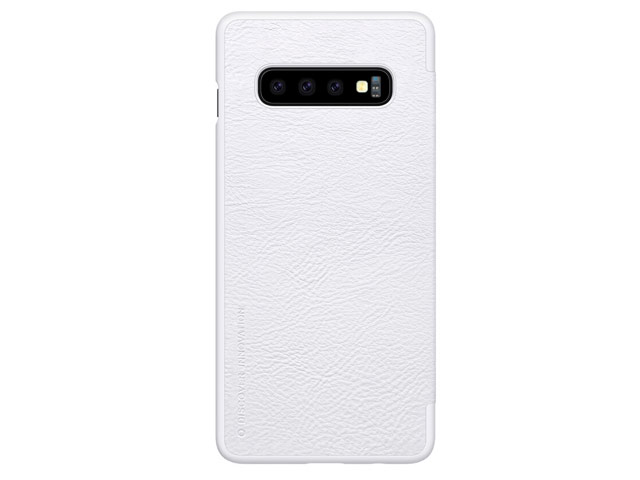 Чехол Nillkin Qin leather case для Samsung Galaxy S10 plus (белый, кожаный)