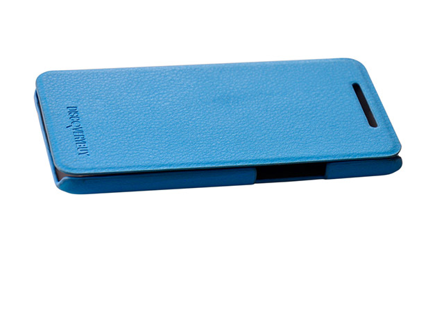 Чехол Discovery Buy City Elegant Case для HTC One 801e (HTC M7) (синий, кожанный)