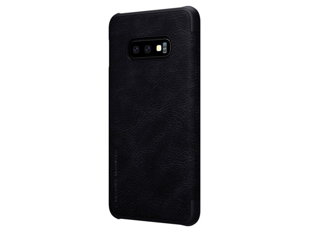 Чехол Nillkin Qin leather case для Samsung Galaxy S10 lite (черный, кожаный)