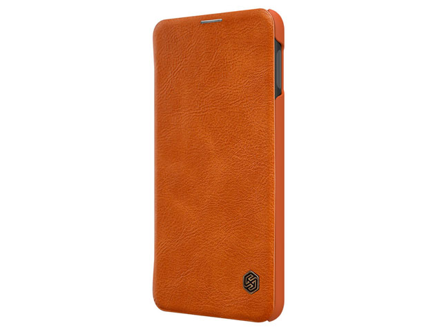Чехол Nillkin Qin leather case для Samsung Galaxy S10 lite (коричневый, кожаный)