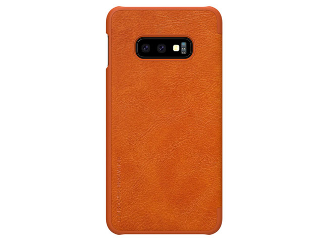 Чехол Nillkin Qin leather case для Samsung Galaxy S10 lite (коричневый, кожаный)