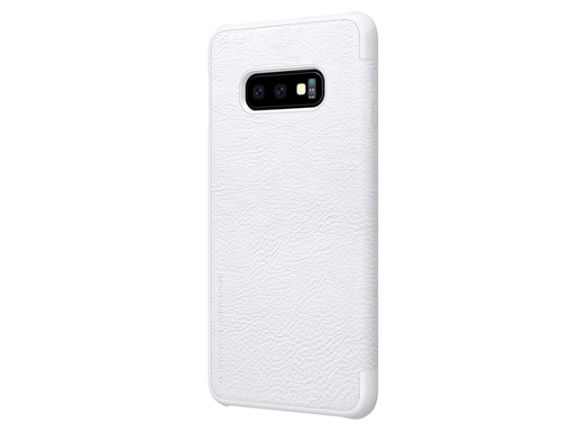 Чехол Nillkin Qin leather case для Samsung Galaxy S10 lite (белый, кожаный)