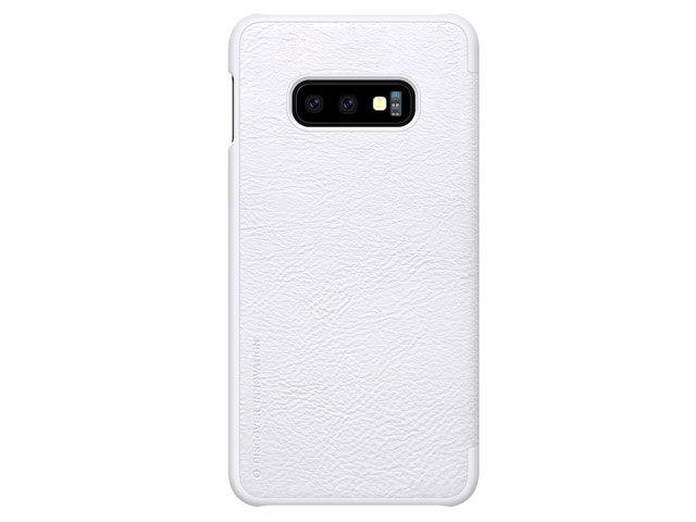 Чехол Nillkin Qin leather case для Samsung Galaxy S10 lite (белый, кожаный)