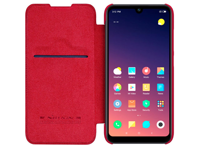 Чехол Nillkin Qin leather case для Xiaomi Mi Play (красный, кожаный)