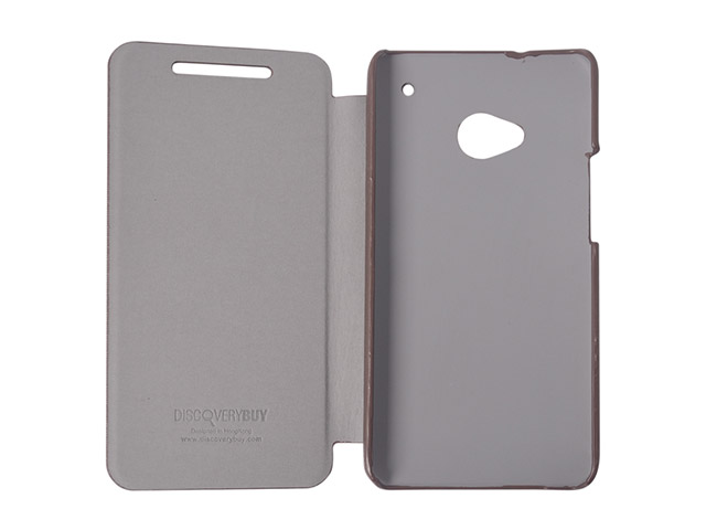 Чехол Discovery Buy City Elegant Case для HTC One 801e (HTC M7) (коричневый, кожанный)