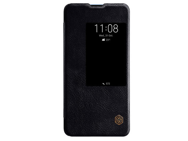 Чехол Nillkin Qin leather case для Huawei Mate 20X (черный, кожаный)