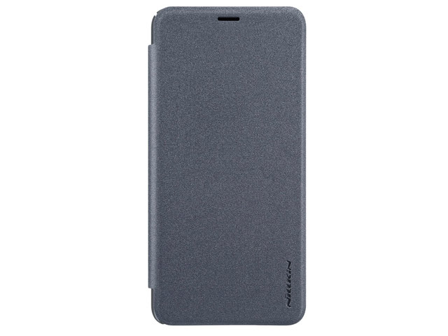 Чехол Nillkin Sparkle Leather Case для Samsung Galaxy A9 2018 (темно-серый, винилискожа)