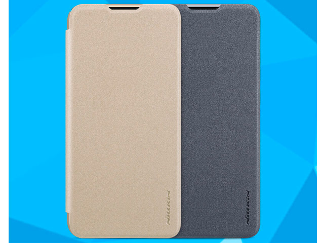 Чехол Nillkin Sparkle Leather Case для Huawei P smart 2019 (темно-серый, винилискожа)
