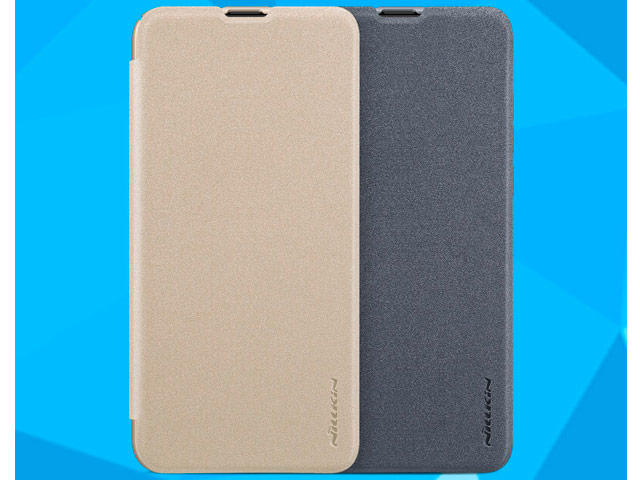 Чехол Nillkin Sparkle Leather Case для Huawei Nova 4 (темно-серый, винилискожа)