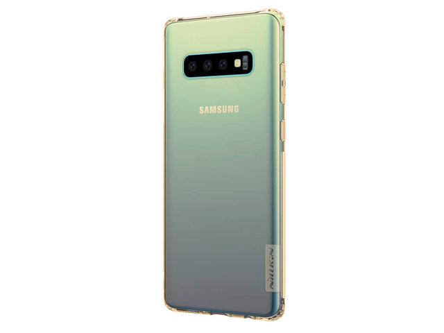 Чехол Nillkin Nature case для Samsung Galaxy S10 (золотистый, гелевый)