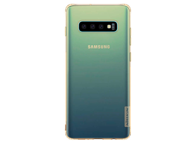 Чехол Nillkin Nature case для Samsung Galaxy S10 (золотистый, гелевый)