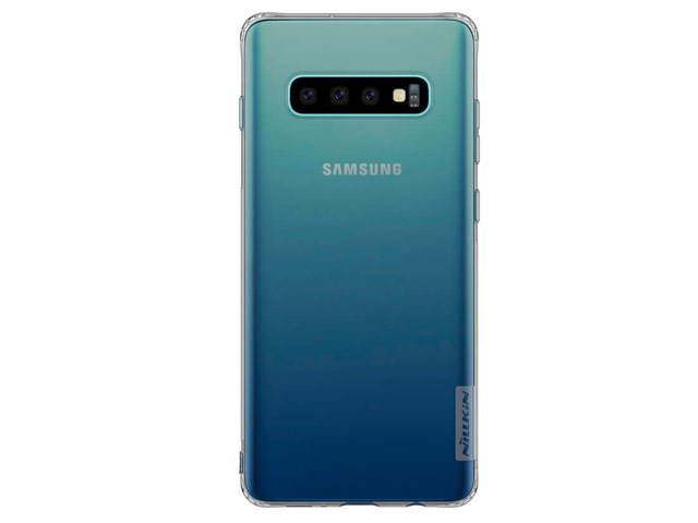 Чехол Nillkin Nature case для Samsung Galaxy S10 plus (серый, гелевый)