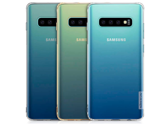 Чехол Nillkin Nature case для Samsung Galaxy S10 plus (серый, гелевый)