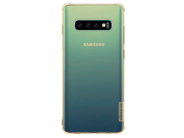 Чехол Nillkin Nature case для Samsung Galaxy S10 plus (золотистый, гелевый)