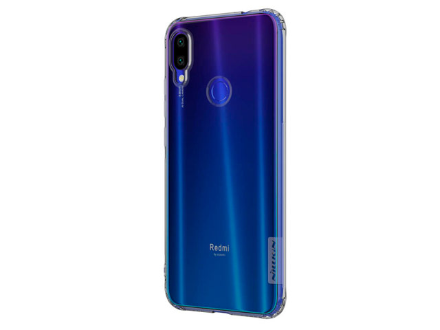 Чехол Nillkin Nature case для Xiaomi Redmi Note 7 (серый, гелевый)