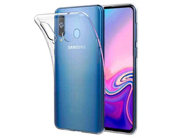 Чехол Yotrix UltrathinCase для Samsung Galaxy A8s (прозрачный, гелевый)