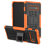 Чехол Yotrix Shockproof case для Samsung Galaxy S10 (оранжевый, гелевый)