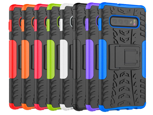 Чехол Yotrix Shockproof case для Samsung Galaxy S10 (фиолетовый, гелевый)