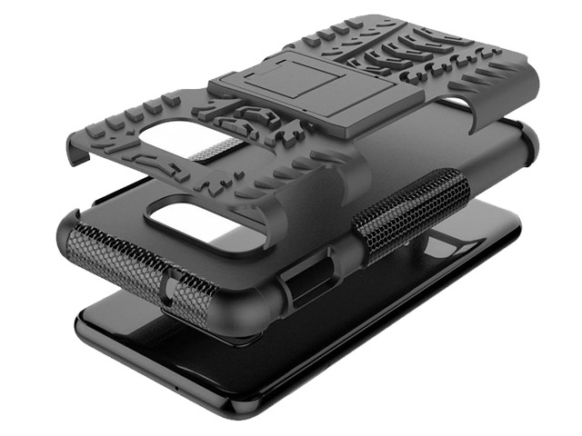 Чехол Yotrix Shockproof case для Samsung Galaxy S10 lite (черный, гелевый)