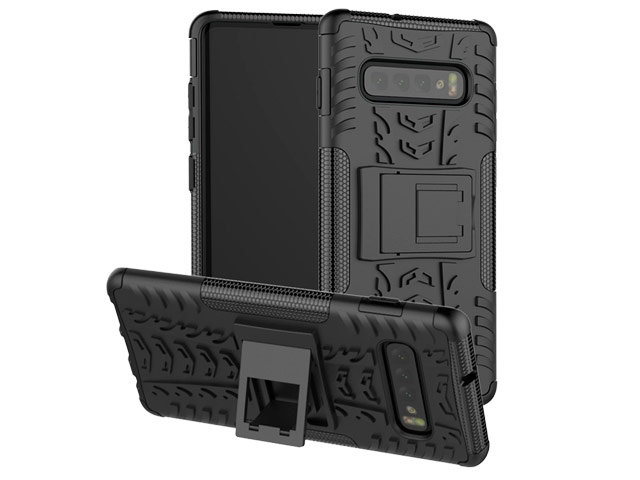 Чехол Yotrix Shockproof case для Samsung Galaxy S10 plus (черный, гелевый)