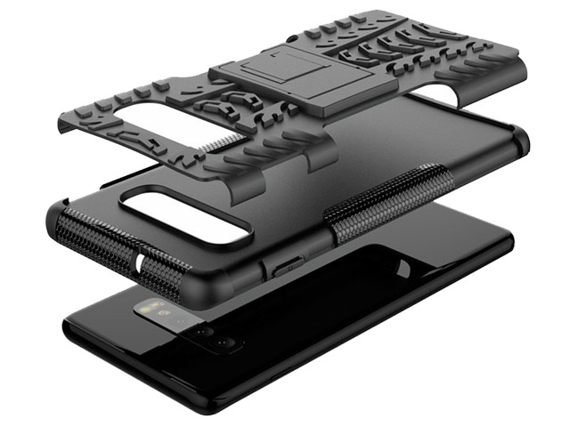 Чехол Yotrix Shockproof case для Samsung Galaxy S10 plus (черный, гелевый)