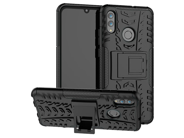 Чехол Yotrix Shockproof case для Huawei P smart 2019 (черный, гелевый)