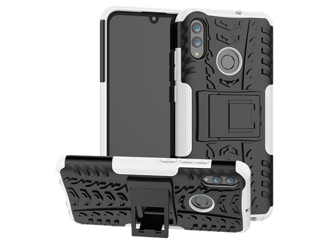 Чехол Yotrix Shockproof case для Huawei P smart 2019 (белый, гелевый)