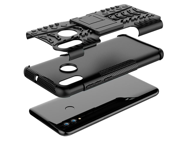 Чехол Yotrix Shockproof case для Huawei P smart 2019 (белый, гелевый)