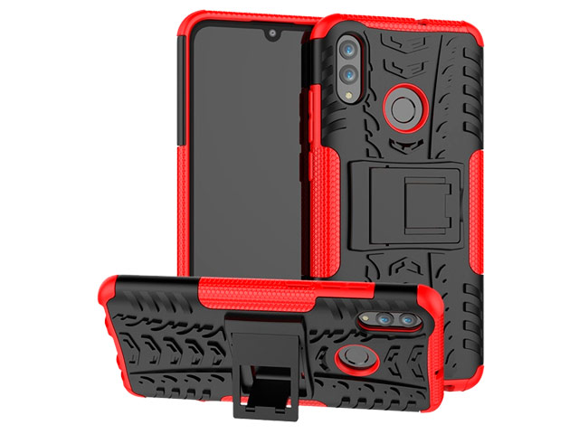 Чехол Yotrix Shockproof case для Huawei P smart 2019 (красный, гелевый)